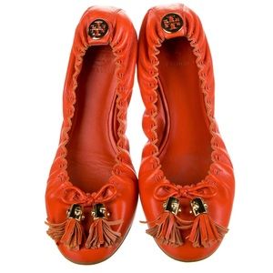 Tory Burch Leather Ballet Flats